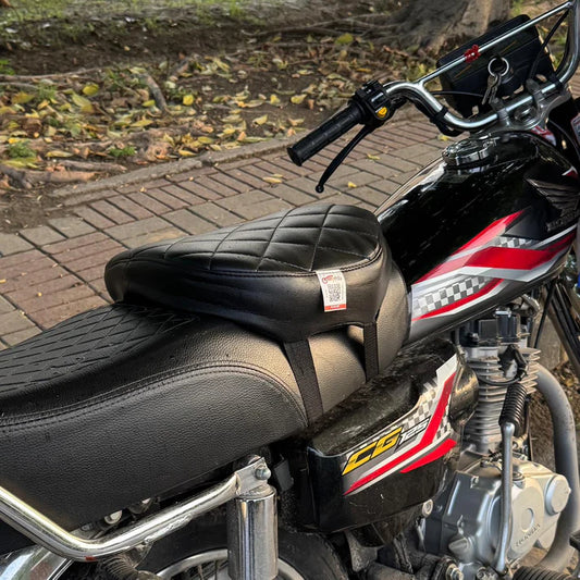Bike Seat Cushion - Universal Size (CD 70/ CG 125/150 CHINA 70/ Suzuki/ Yamaha EVEs & Others)